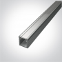 Profil LED Slim Montaj Aplicat, Gri, 2 Metri, Ultra Slim h9mm x 7.8mm