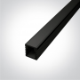 Profil LED Slim Montaj Aplicat, Negru, 2 Metri, Ultra Slim h9mm x 7.8mm