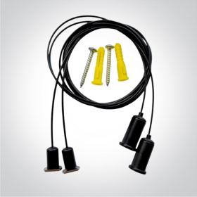 Kit Profil LED Suspentat Negru 1.5m lungime
