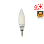 Bec LED cu filament 4W E14 Alb Cald Dispersor Mat SLIM