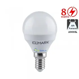 Bec LED tip Glob 8W E14 Alb Neutru