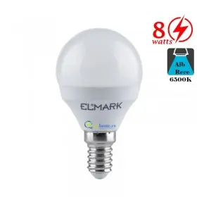 Bec LED tip Glob 8W E14 Alb Rece
