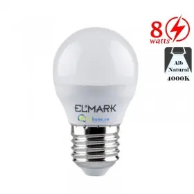 Bec LED tip Glob 8W E27 Alb Neutru