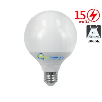 Bec LED tip Glob G95 15W E27 Alb Neutru