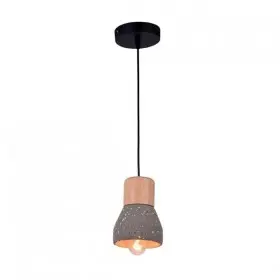 Pendul Modern MAJESTIC 1XE27 CONCRETE/Culoarea Lemnului