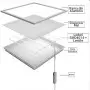 Panou LED 60X60cm 48W Lumina Rece