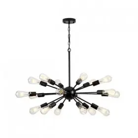 Candelabru Vintage Jackson 18XE27 Negru