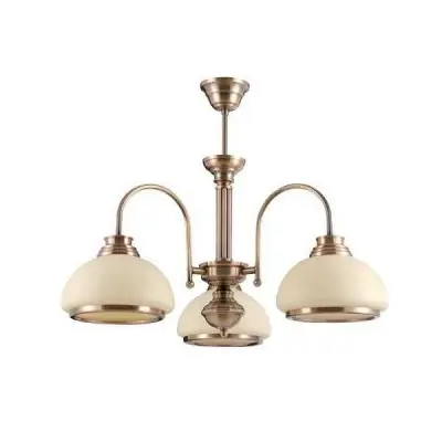 Lustra Kristina 3XE27 GOLDEN COOPER BRASS