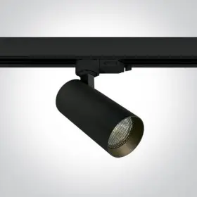 Spot pe sina Negru cu dispersor tip fagure si dulie gu10