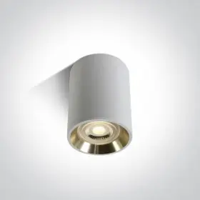 Spot Aplicat pe Tavan Alb cu auriu si dulie GU10 Model 5AL