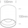 Spot LED Aplicat pe Tavan Alb integral 22W 3000K LED CREE