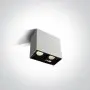 Spot LED Aplicat pe tavan Alb cu Negru CRI90 2x7W 3000K