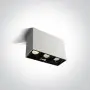 Spot LED Aplicat pe tavan Alb cu Negru CRI90 3x7W 3000K