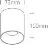 Spot LED Tavan 12W Alb Cilindric cu 2 reflectoare bonus