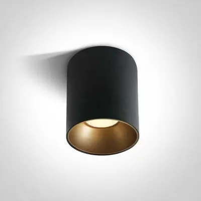 Spot LED Negru Aplicat pe tavan 30W Cilindric cu 2 reflectoare bonus