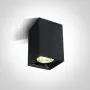 Spot LED Aplicat pe tavan Negru cu CRI90 6W 3000K