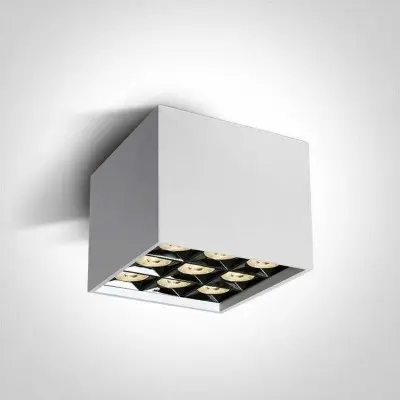 Spot LED Aplicat Alb cu Negru CRI90 9xLED COB 30W