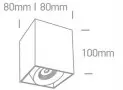 Spot LED Dimabil Aplicat pe tavan CRI90 8W 3000K Modern