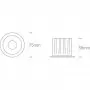 Spot LED Tavan Rigips 7W Alb cu doua reflectoare bonus