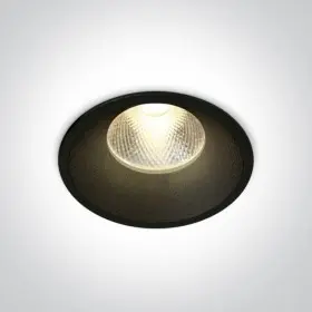 Spot LED Incastrat 12W negru LED BRIDGELUX