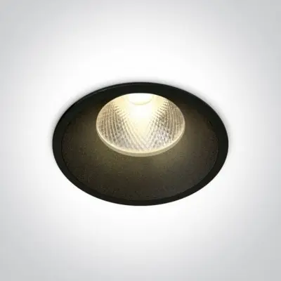 Spot LED Incastrat 12W negru LED BRIDGELUX