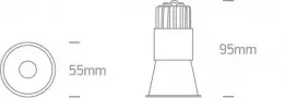 Spot LED Incastrat Negru 5W Incastrat 3000K LED EPISTAR