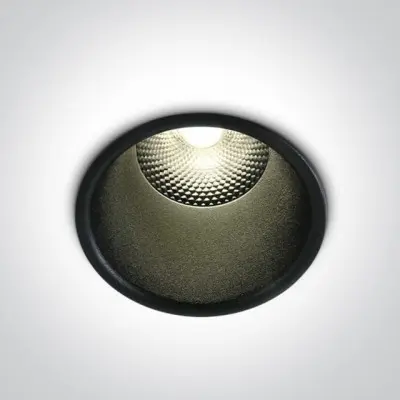 Spot LED Incastrat Negru 10W 3000K IP20