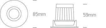 Spot LED Incastrat de exterior 6W IP65