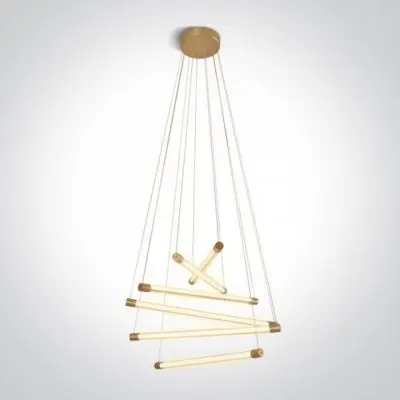 Lustra LED Moderna Gold 65W D635mm LED Epistar
