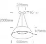 Lustra LED Moderna 60W D600mm LED Epistar