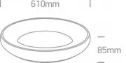 Plafoniera LED Living Gold Moderna 50W 3000K
