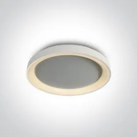 Plafoniera LED Dormitor Alb Mat 30W 3000K D375mm