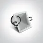 Spot LED Incastrat Patrat 8W alb cu reflector asimetric LED CREE