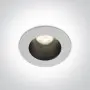 Spot LED Incastrat 8W alb cu negru 3000k