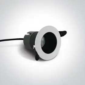 Spot LED Incastrat in tavan din rigips, Alb cu Negru 8W 3000K IP20