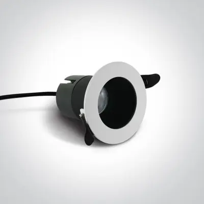 Spot LED Incastrat in tavan din rigips, Alb cu Negru 8W 3000K IP20