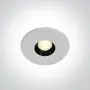 Spot LED Incastrat Alb cu negru 8W CRI90 IP54 de exterior