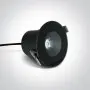 Spot LED exterior incastrat in tavan Negru 6W 3000K IK08