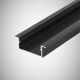 Profil LED Rigips Negru cu rama exterioara V3.6 2metri
