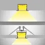 Profil LED Rigips Alb cu rama exterioara V3.6 2metri