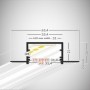 Profil LED Rigips Alb Fara rama exterioara 2m V3.5 Alb