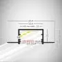 Profil LED Rigips Alb Fara rama exterioara 2m V3.5 Alb