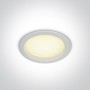 Spot LED incastrat 10W cu UGR19 pentru baie sau exterior rotund alb