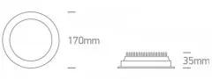 Spot LED incastrat baie 24W cu UGR19 alb