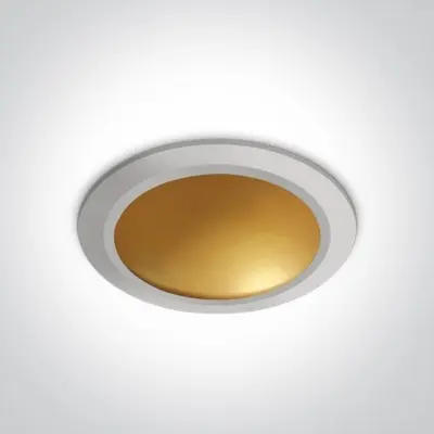 Spot LED Incastrat 16W Alb cu Gold 3000K