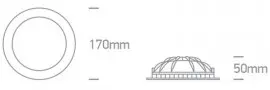 Spot LED Incastrat 16W Interior Auriu