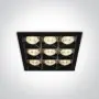 Spot LED Incastrat Comercial Negru 36W CRI90 3000K