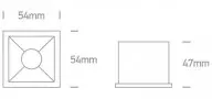 Spot LED Incastrat Patrat Alb 6W CRI90 3000K