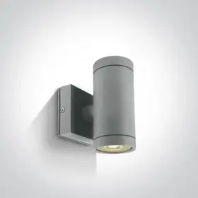 Aplica Exterior Gri, Doua Directii, h142mm D65 pentru perete exterior iluminat arhitectural
