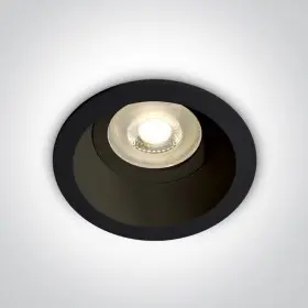 Spot incastrat in tavan, Negru cu dulie GU10, adopa Dark Light